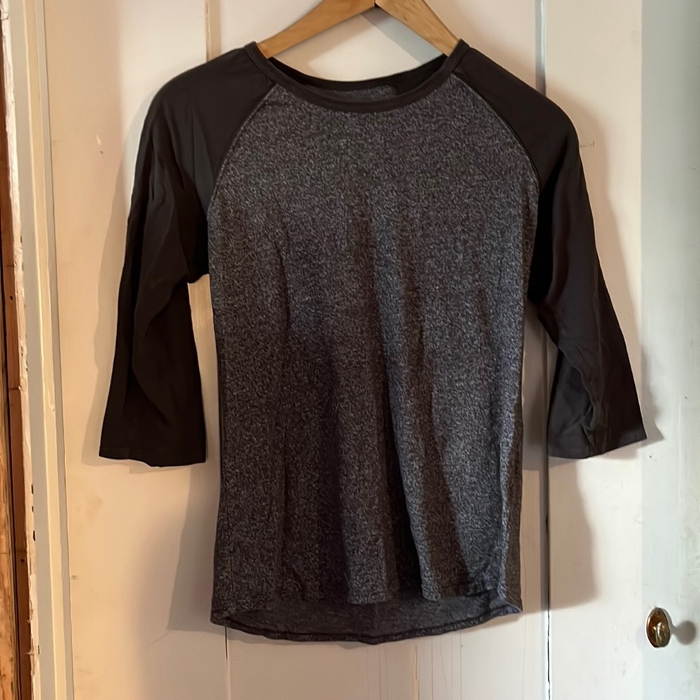 American Giant baseball t S grey